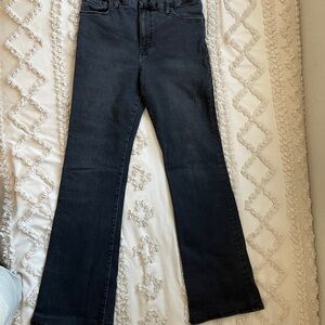 Good American Black Flare Jeans